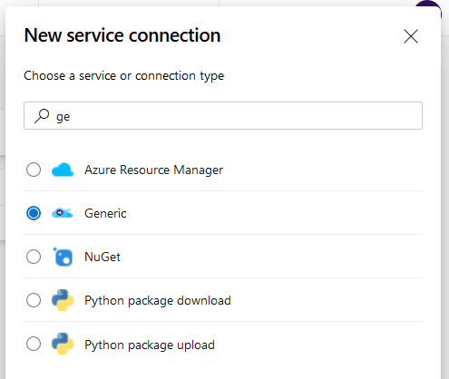 Generic Service Connection